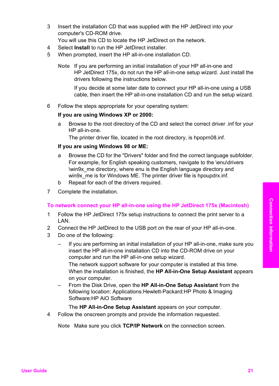 HP PSC 2350 All-in-One Printer User Manual | Page 24 / 136