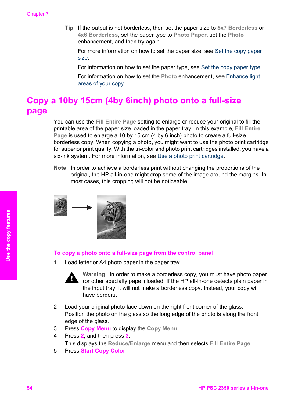 HP PSC 2350 All-in-One Printer User Manual | Page 57 / 136