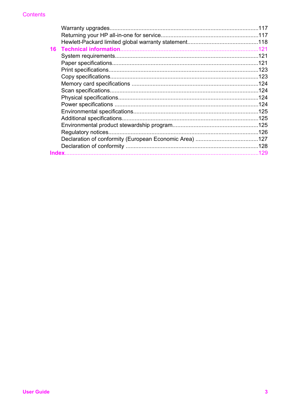 HP PSC 2350 All-in-One Printer User Manual | Page 6 / 136