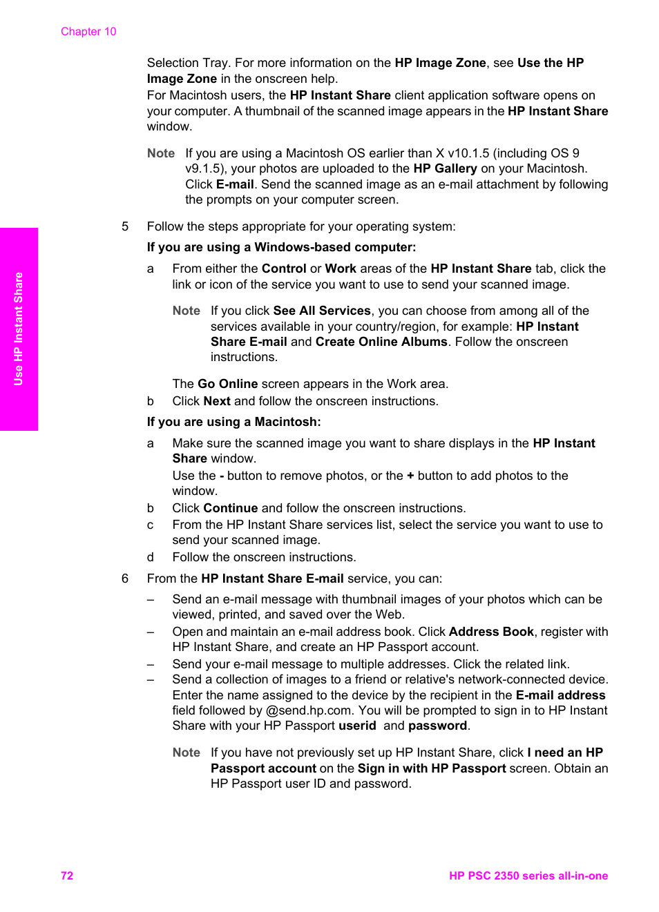 HP PSC 2350 All-in-One Printer User Manual | Page 75 / 136