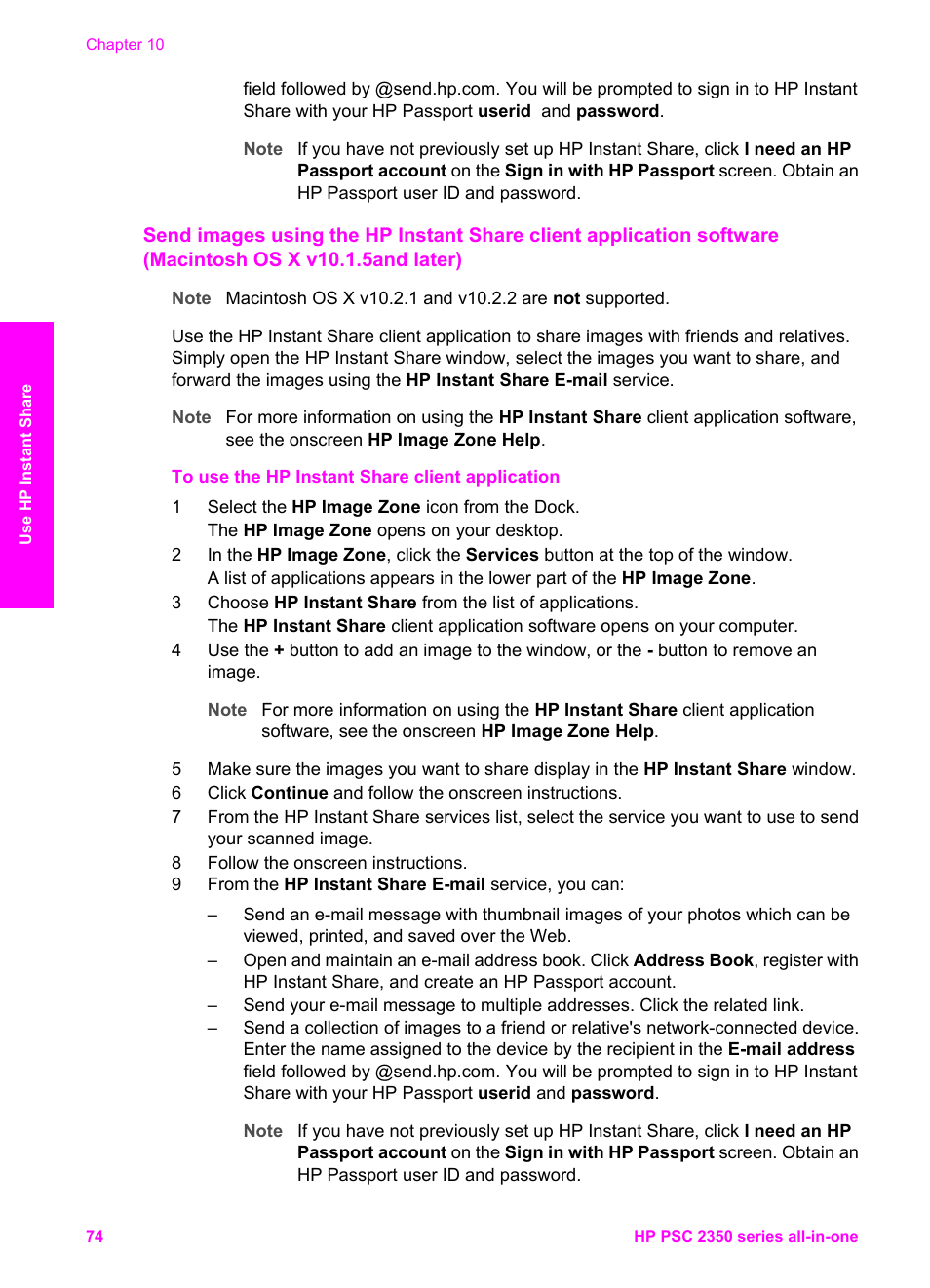 HP PSC 2350 All-in-One Printer User Manual | Page 77 / 136