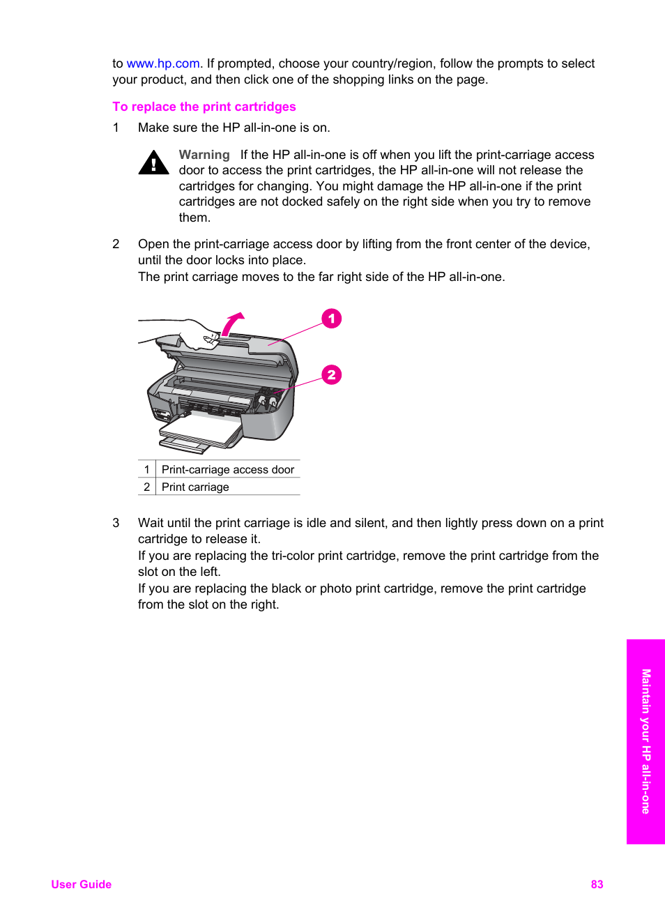 HP PSC 2350 All-in-One Printer User Manual | Page 86 / 136