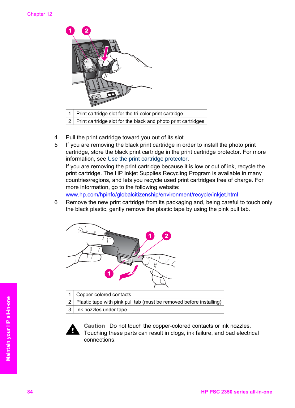 HP PSC 2350 All-in-One Printer User Manual | Page 87 / 136