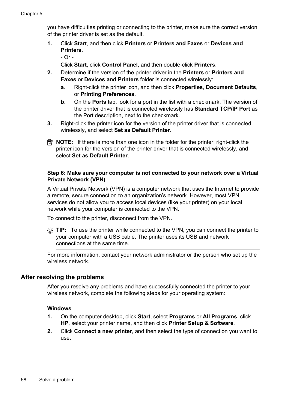 After resolving the problems | HP Officejet 6100 User Manual | Page 62 / 138