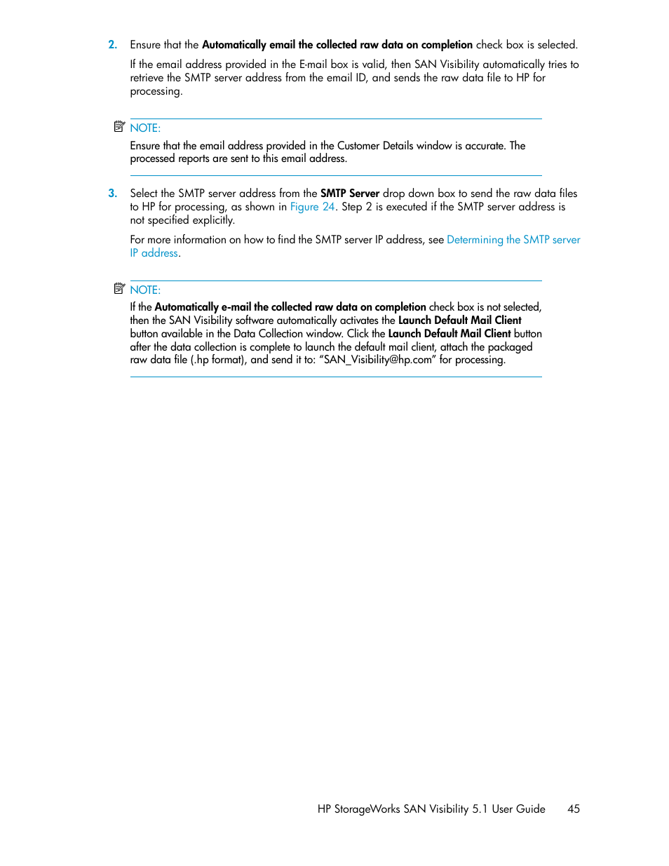HP SAN User Manual | Page 45 / 64