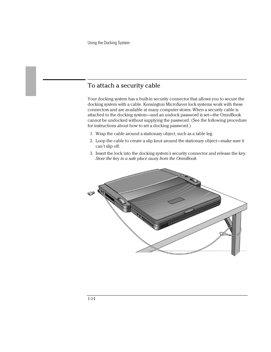 HP OmniBook 800 Notebook PC User Manual | Page 14 / 44