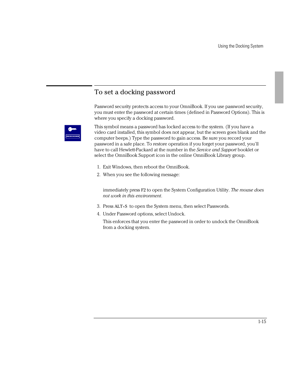 HP OmniBook 800 Notebook PC User Manual | Page 15 / 44