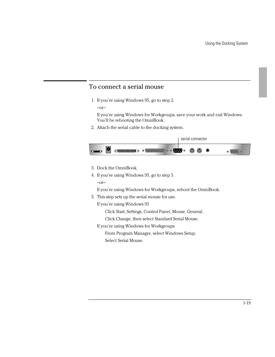HP OmniBook 800 Notebook PC User Manual | Page 19 / 44