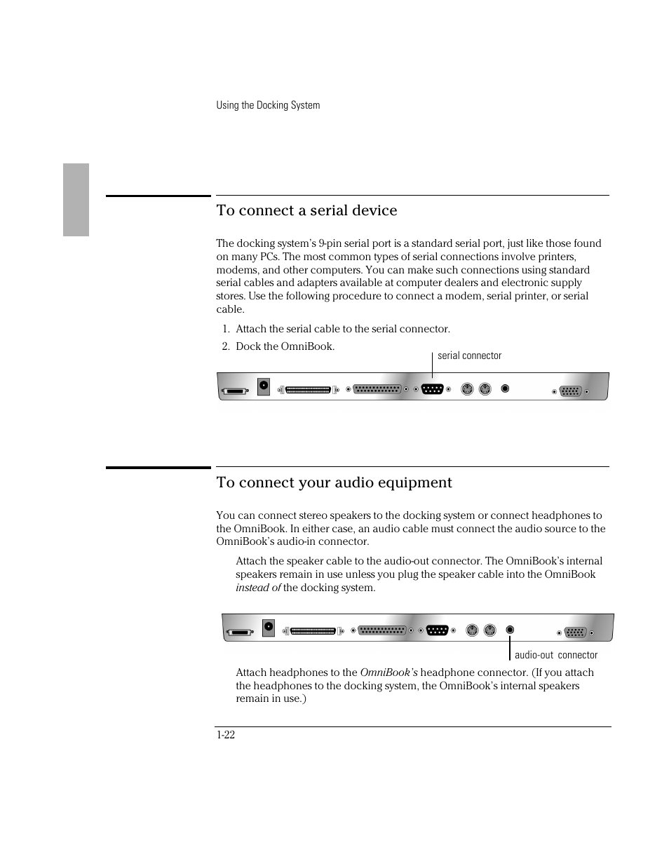 HP OmniBook 800 Notebook PC User Manual | Page 22 / 44