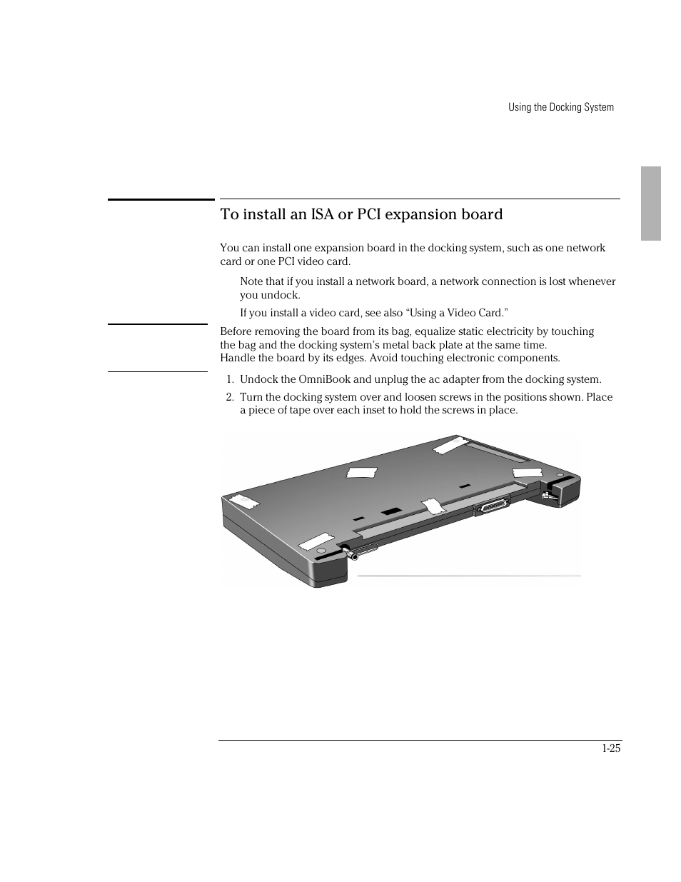 HP OmniBook 800 Notebook PC User Manual | Page 25 / 44