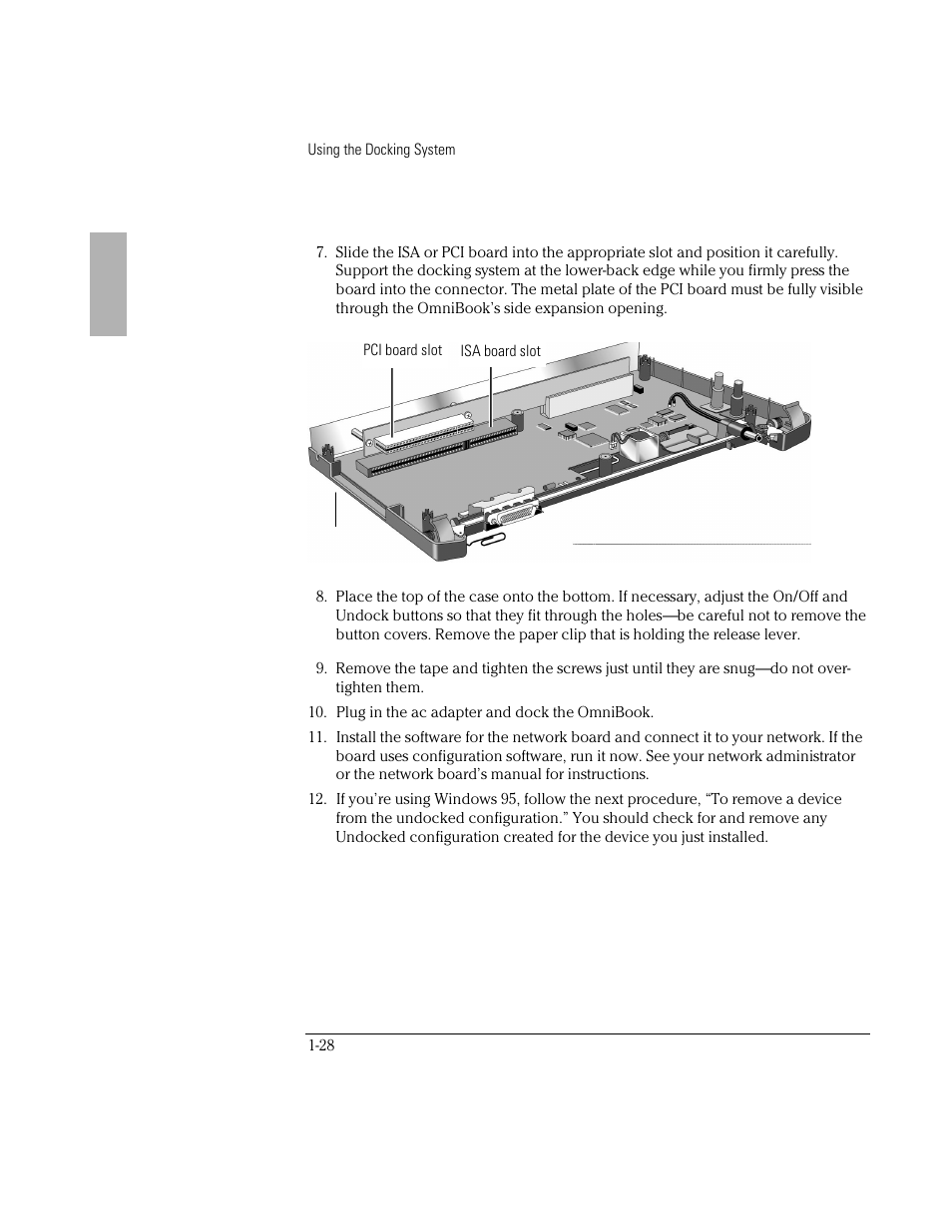 HP OmniBook 800 Notebook PC User Manual | Page 28 / 44