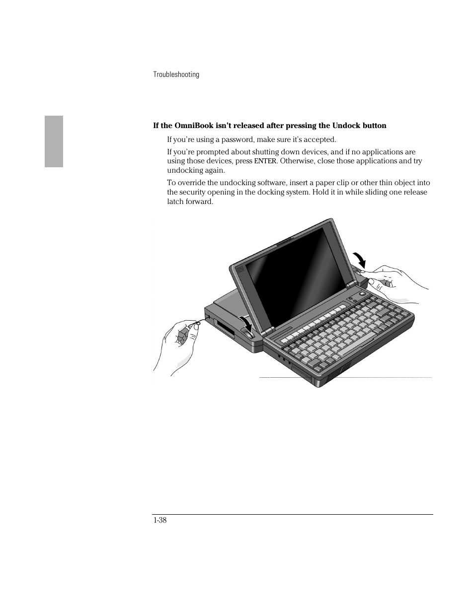 HP OmniBook 800 Notebook PC User Manual | Page 38 / 44