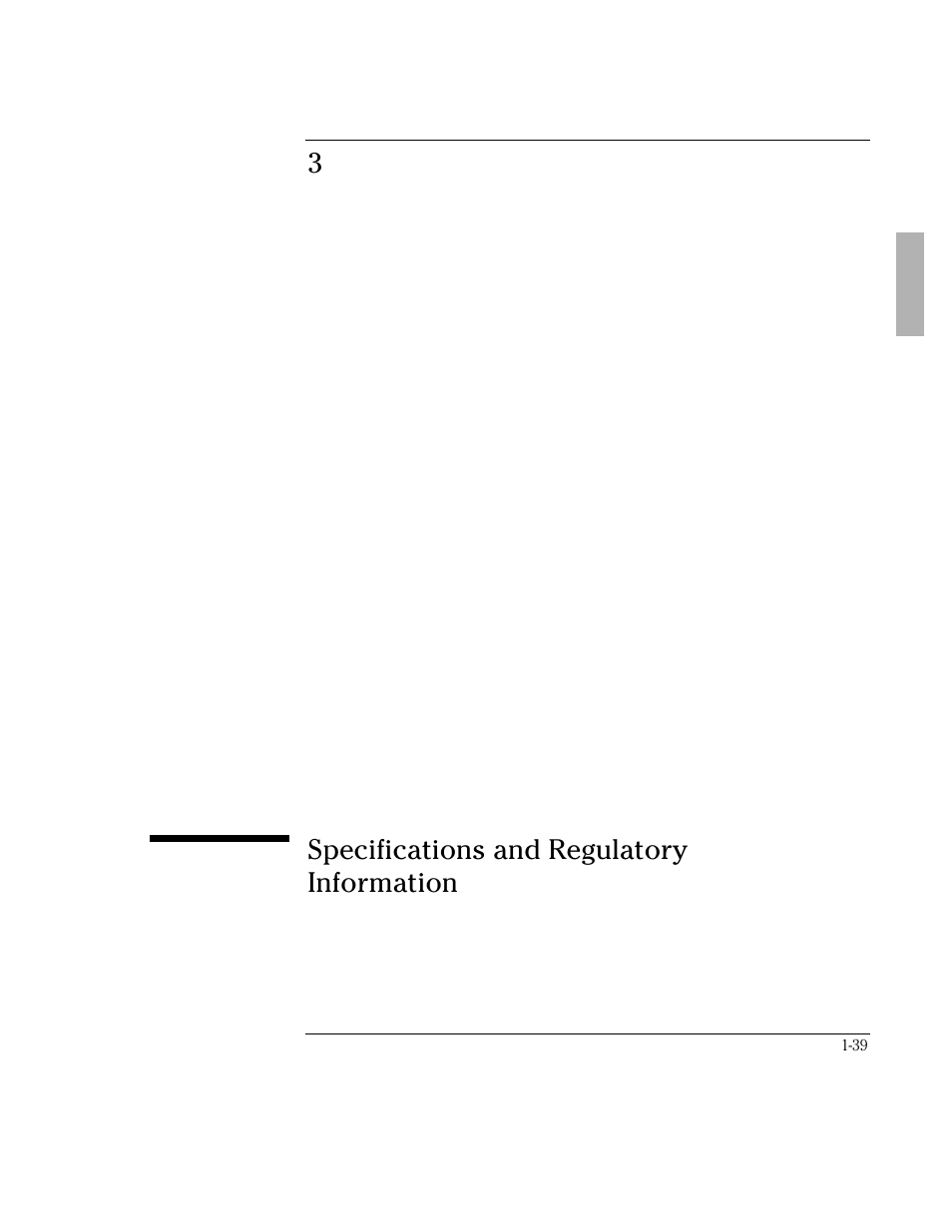 3specifications and regulatory information | HP OmniBook 800 Notebook PC User Manual | Page 39 / 44