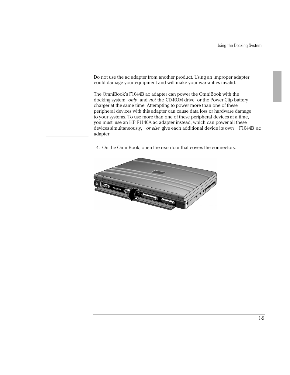 HP OmniBook 800 Notebook PC User Manual | Page 9 / 44