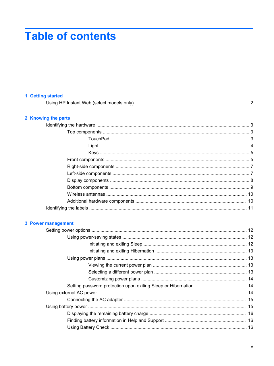 HP Compaq Mini 110c-1150EB PC User Manual | Page 5 / 89
