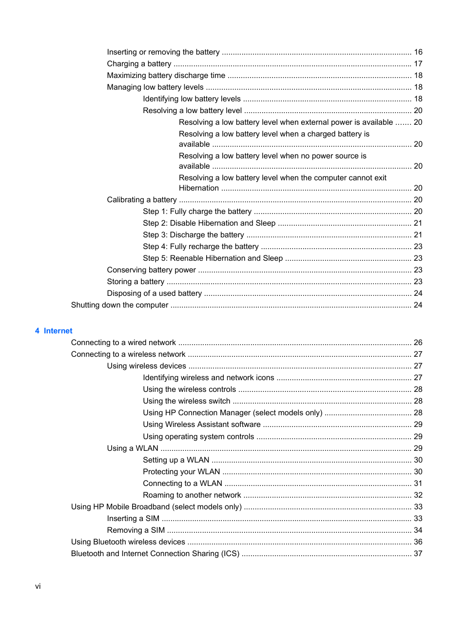 HP Compaq Mini 110c-1150EB PC User Manual | Page 6 / 89