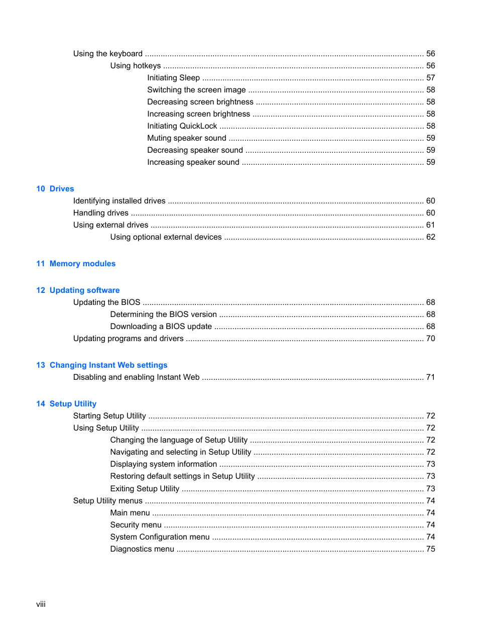 HP Compaq Mini 110c-1150EB PC User Manual | Page 8 / 89