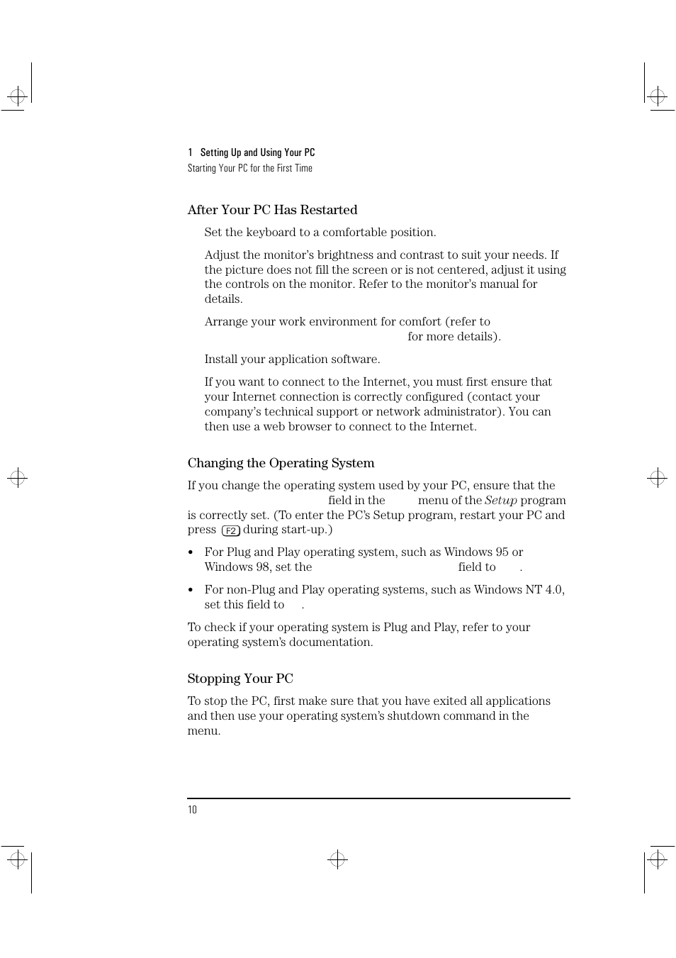 HP Vectra VLi8 User Manual | Page 14 / 78