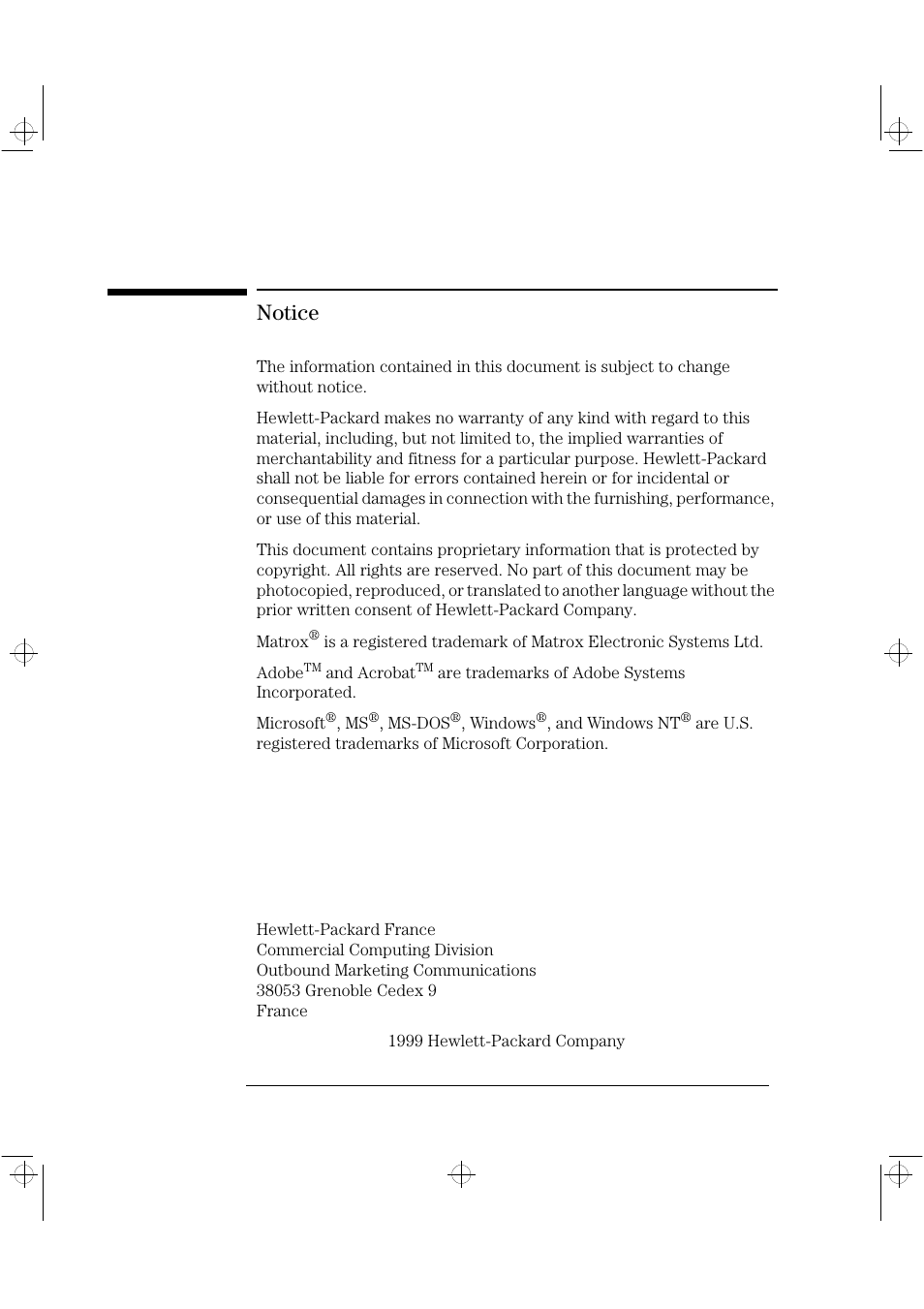 Notice | HP Vectra VLi8 User Manual | Page 2 / 78