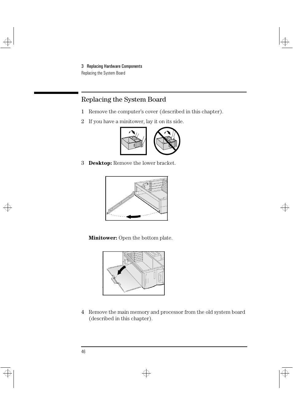 Replacing the system board | HP Vectra VLi8 User Manual | Page 50 / 78