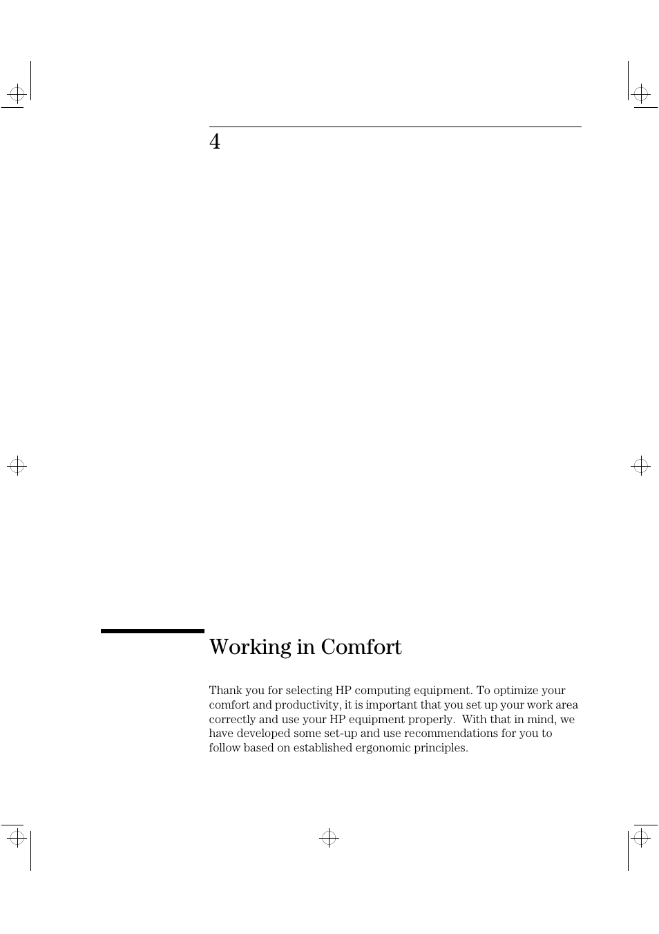 4working in comfort | HP Vectra VLi8 User Manual | Page 55 / 78