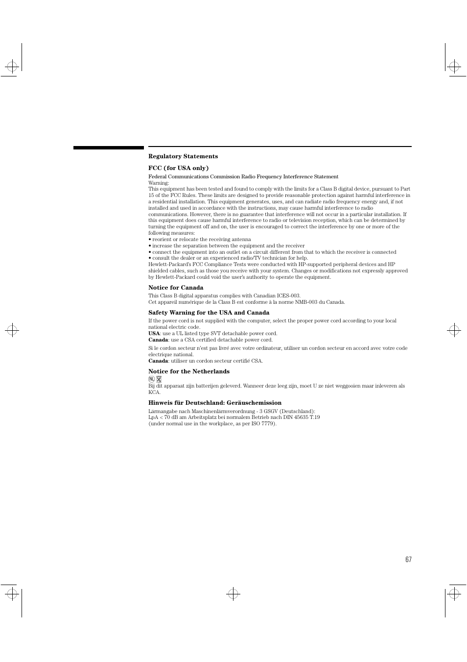 HP Vectra VLi8 User Manual | Page 71 / 78