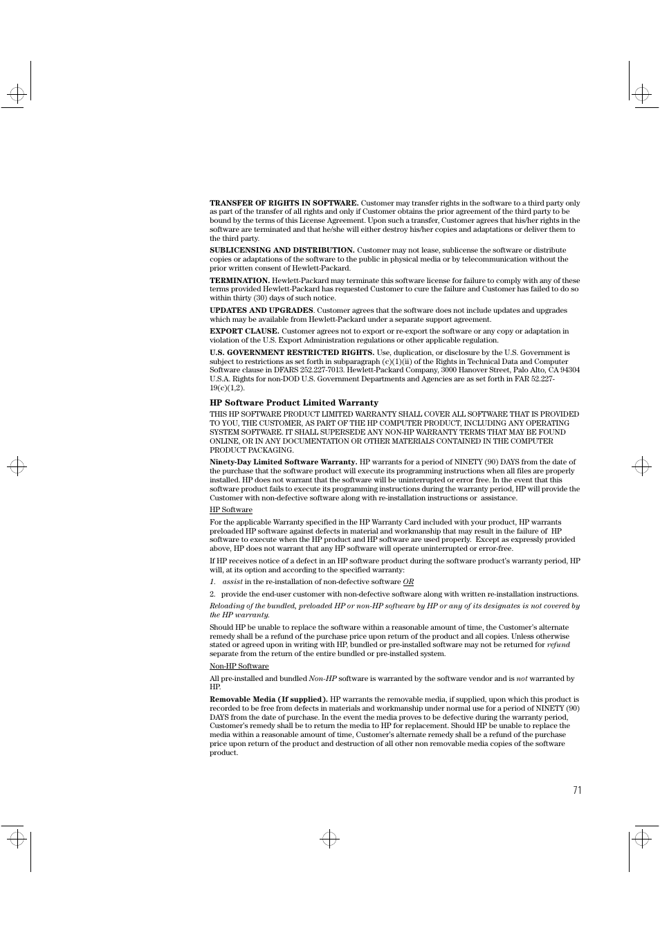 Français, Français 71 | HP Vectra VLi8 User Manual | Page 75 / 78