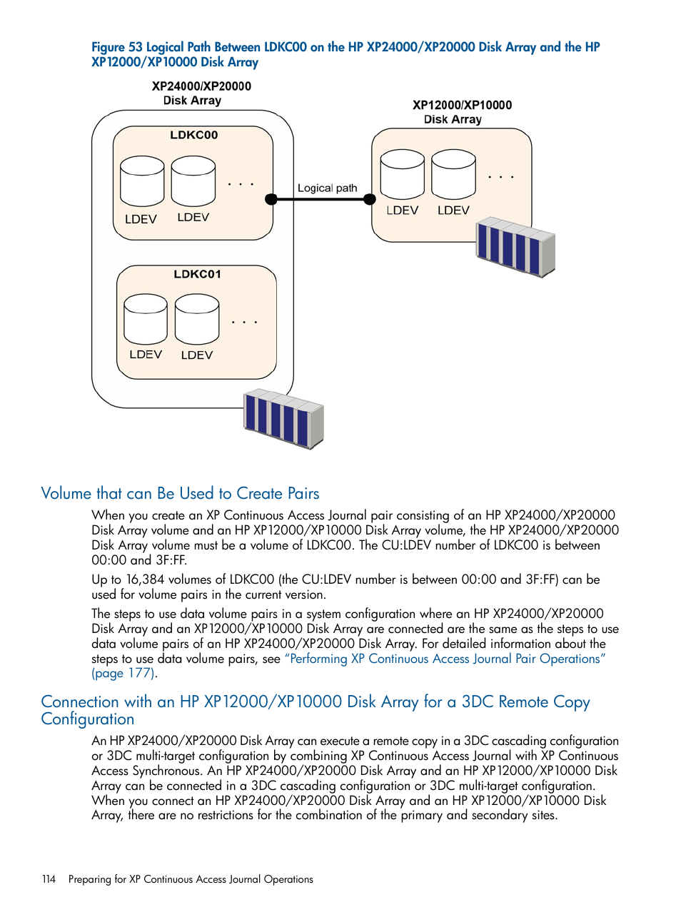 Volume that can be used to create pairs | HP StorageWorks XP Remote Web Console Software User Manual | Page 114 / 245