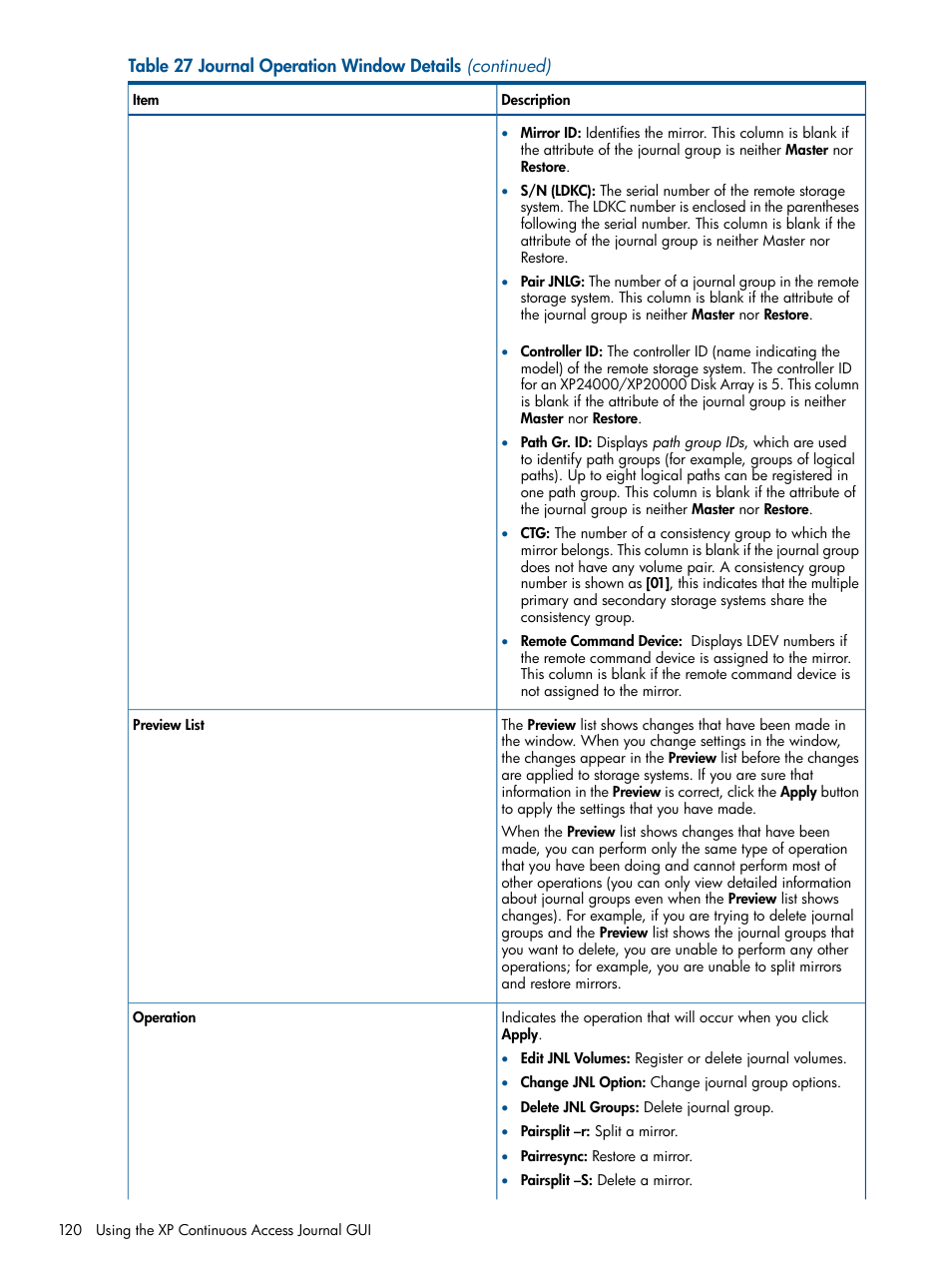 HP StorageWorks XP Remote Web Console Software User Manual | Page 120 / 245
