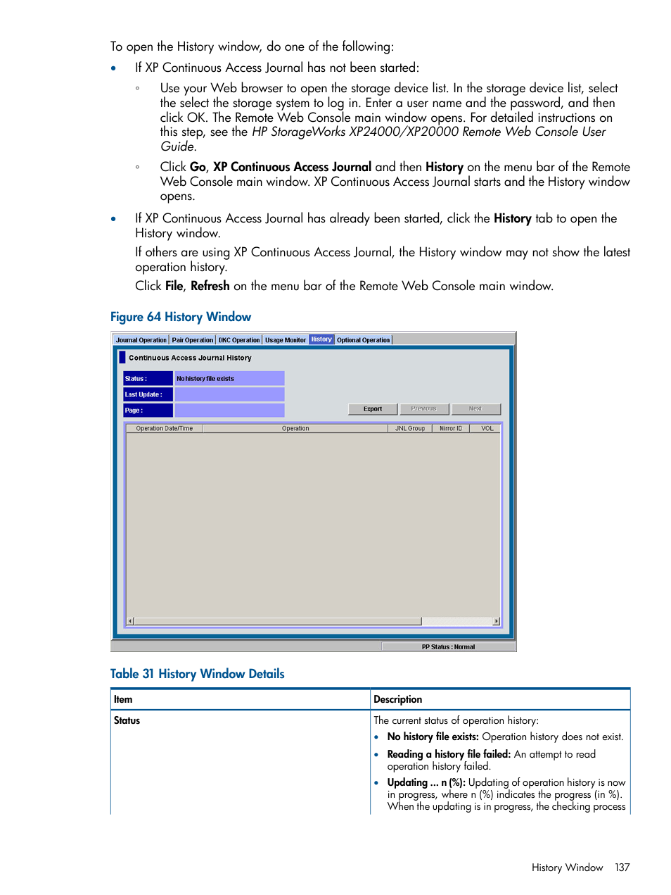 HP StorageWorks XP Remote Web Console Software User Manual | Page 137 / 245