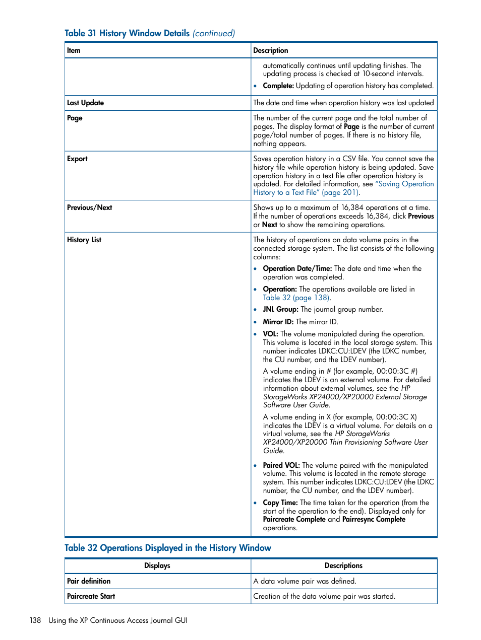 HP StorageWorks XP Remote Web Console Software User Manual | Page 138 / 245