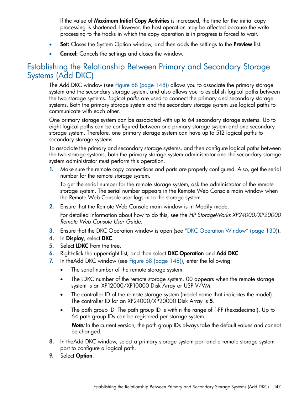 HP StorageWorks XP Remote Web Console Software User Manual | Page 147 / 245