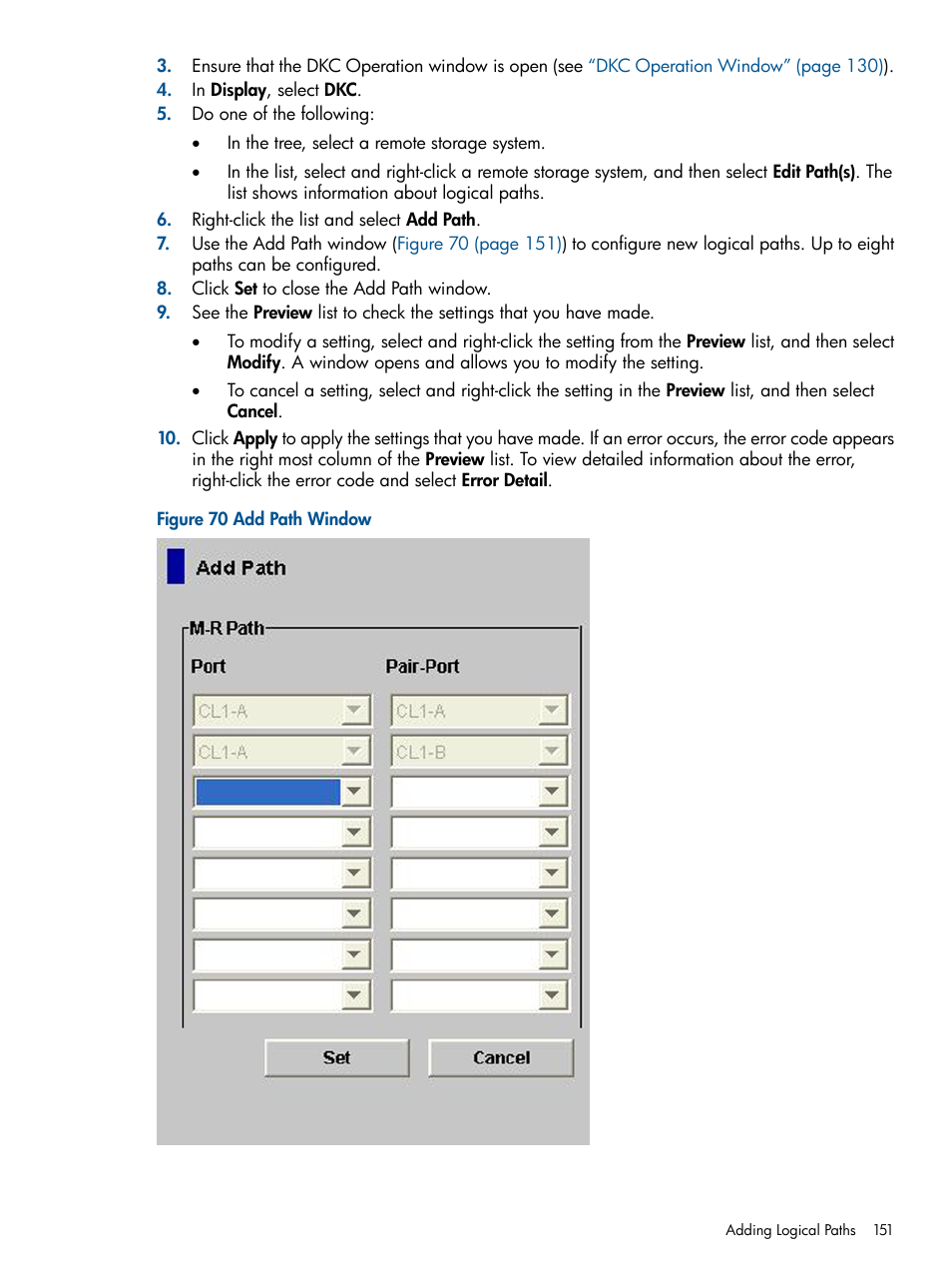 HP StorageWorks XP Remote Web Console Software User Manual | Page 151 / 245