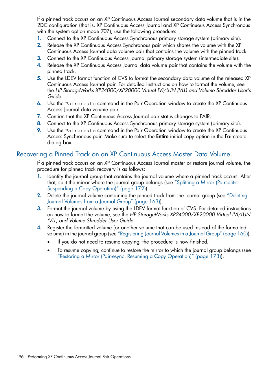 HP StorageWorks XP Remote Web Console Software User Manual | Page 196 / 245
