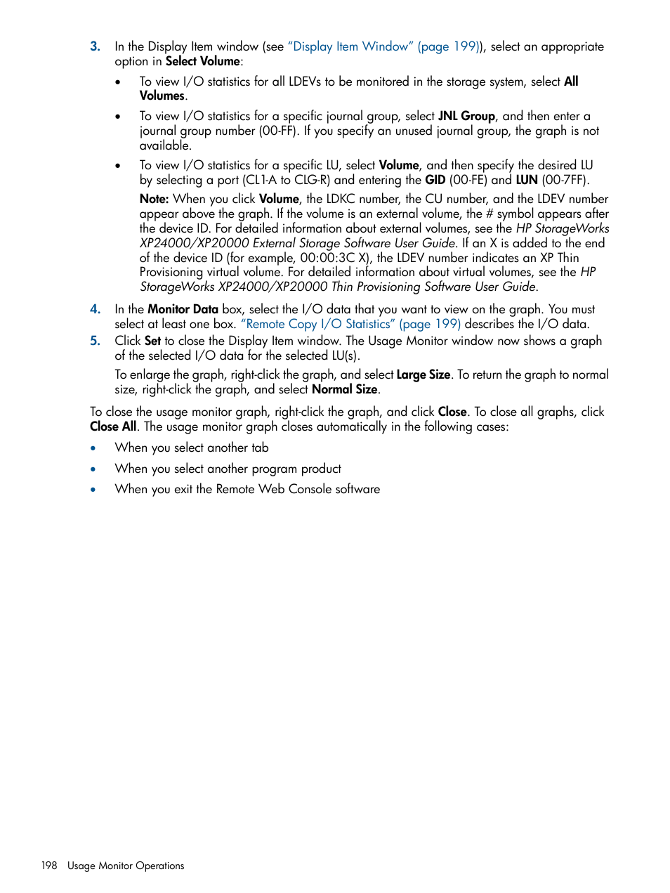 HP StorageWorks XP Remote Web Console Software User Manual | Page 198 / 245
