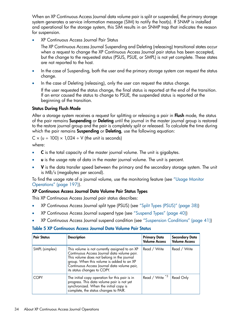 Xp continuous access journal data volume pair | HP StorageWorks XP Remote Web Console Software User Manual | Page 34 / 245