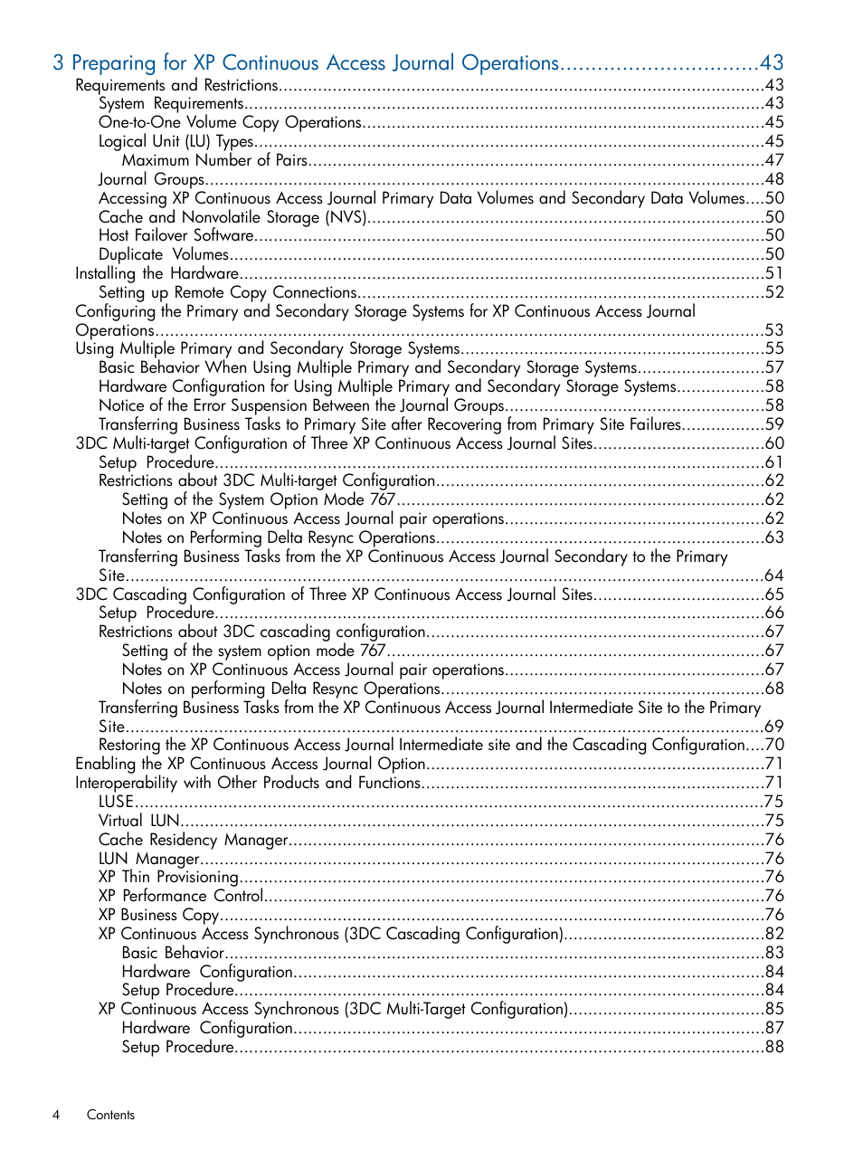 HP StorageWorks XP Remote Web Console Software User Manual | Page 4 / 245