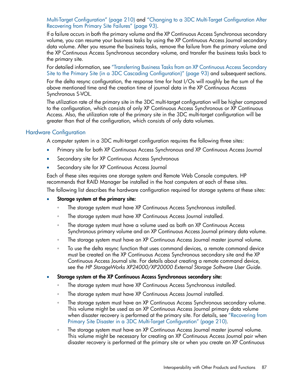 Hardware configuration | HP StorageWorks XP Remote Web Console Software User Manual | Page 87 / 245