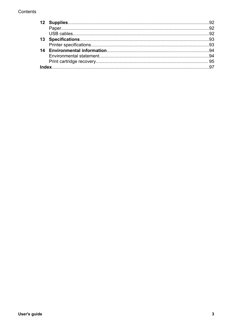 HP Deskjet 5943 Photo Printer User Manual | Page 5 / 102