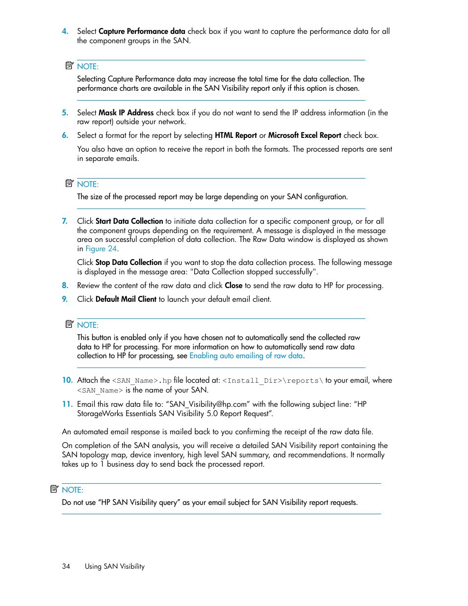 HP SAN User Manual | Page 34 / 58