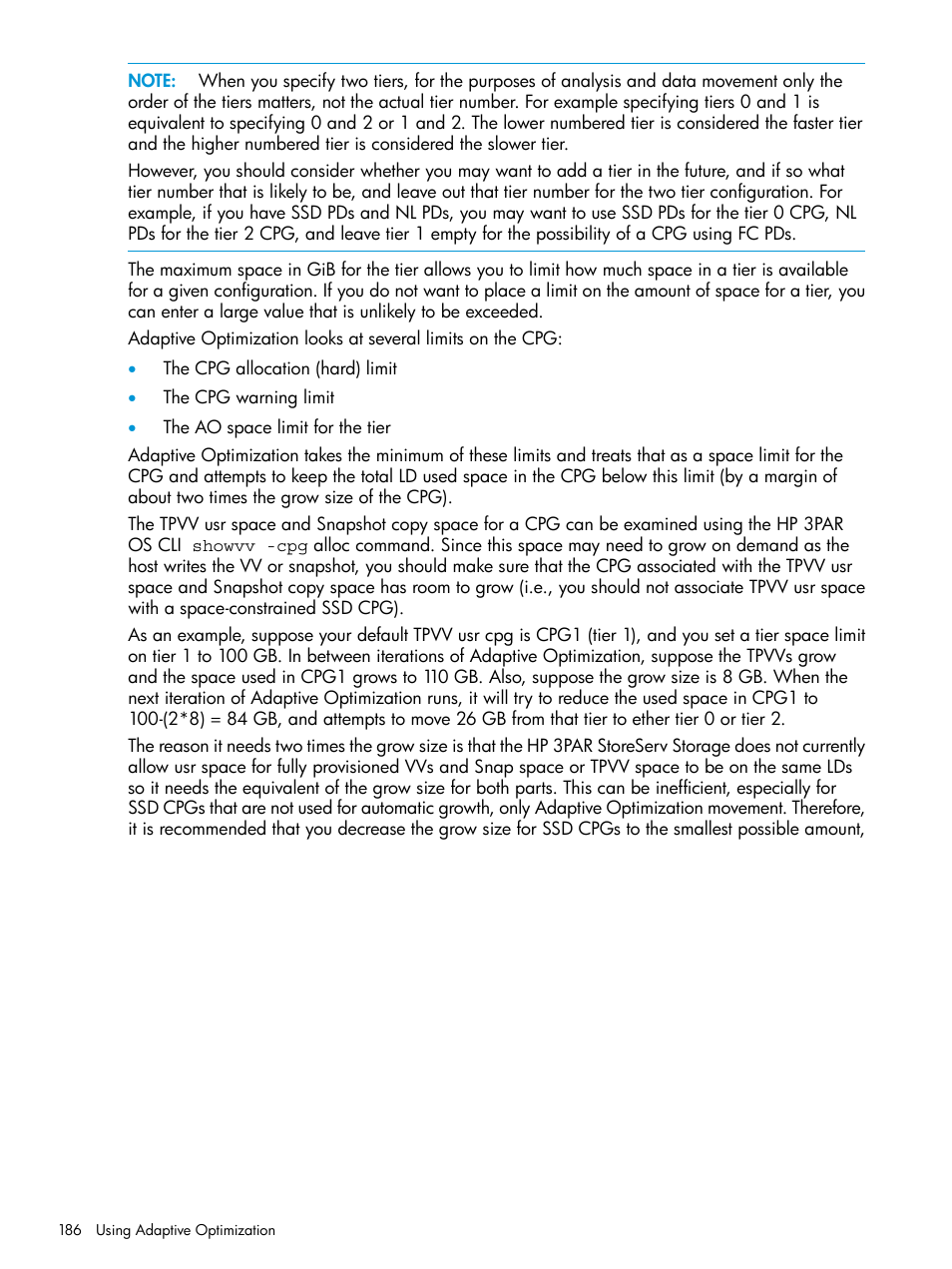 HP 3PAR System Reporter Software User Manual | Page 186 / 239