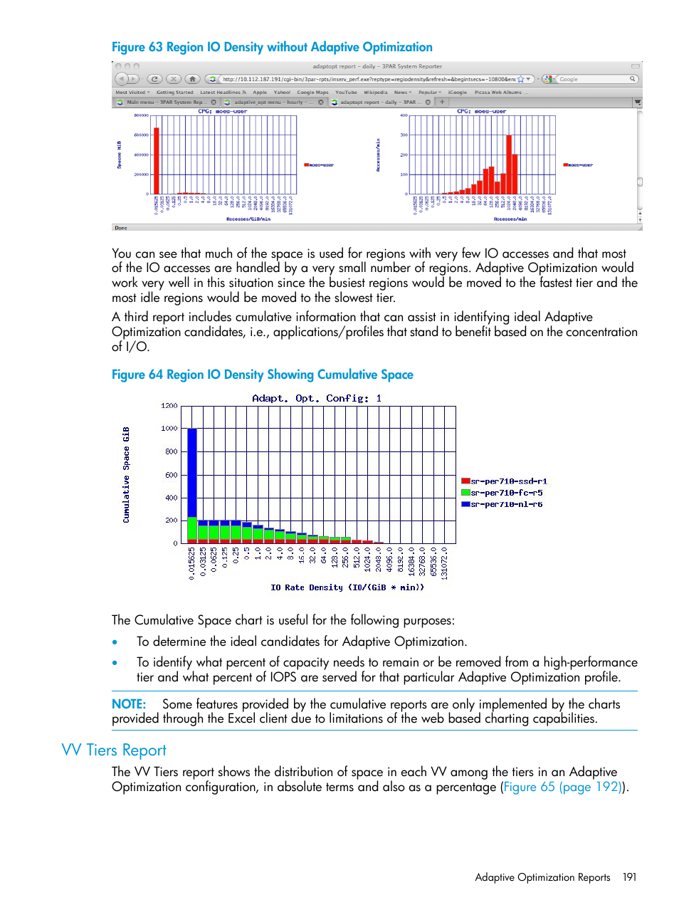 Vv tiers report | HP 3PAR System Reporter Software User Manual | Page 191 / 239