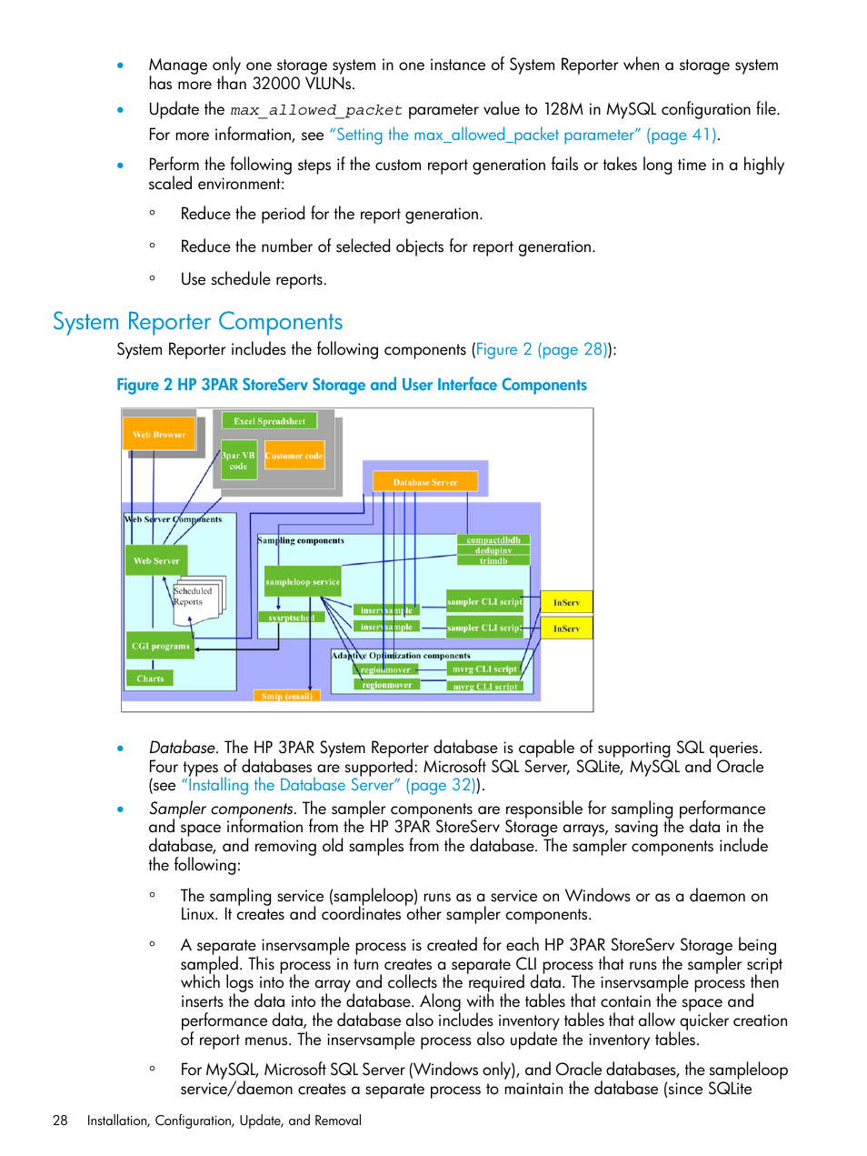 System reporter components | HP 3PAR System Reporter Software User Manual | Page 28 / 239