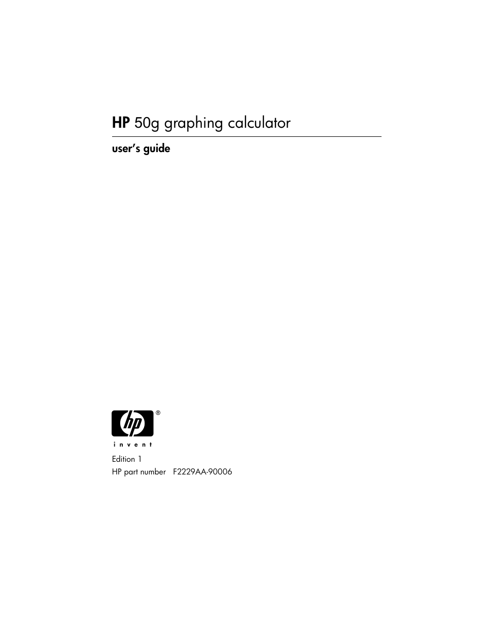 HP 50g Graphing Calculator User Manual | 887 pages