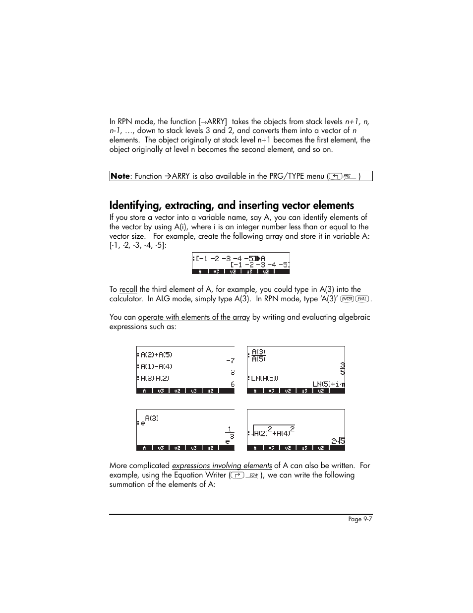 HP 50g Graphing Calculator User Manual | Page 284 / 887