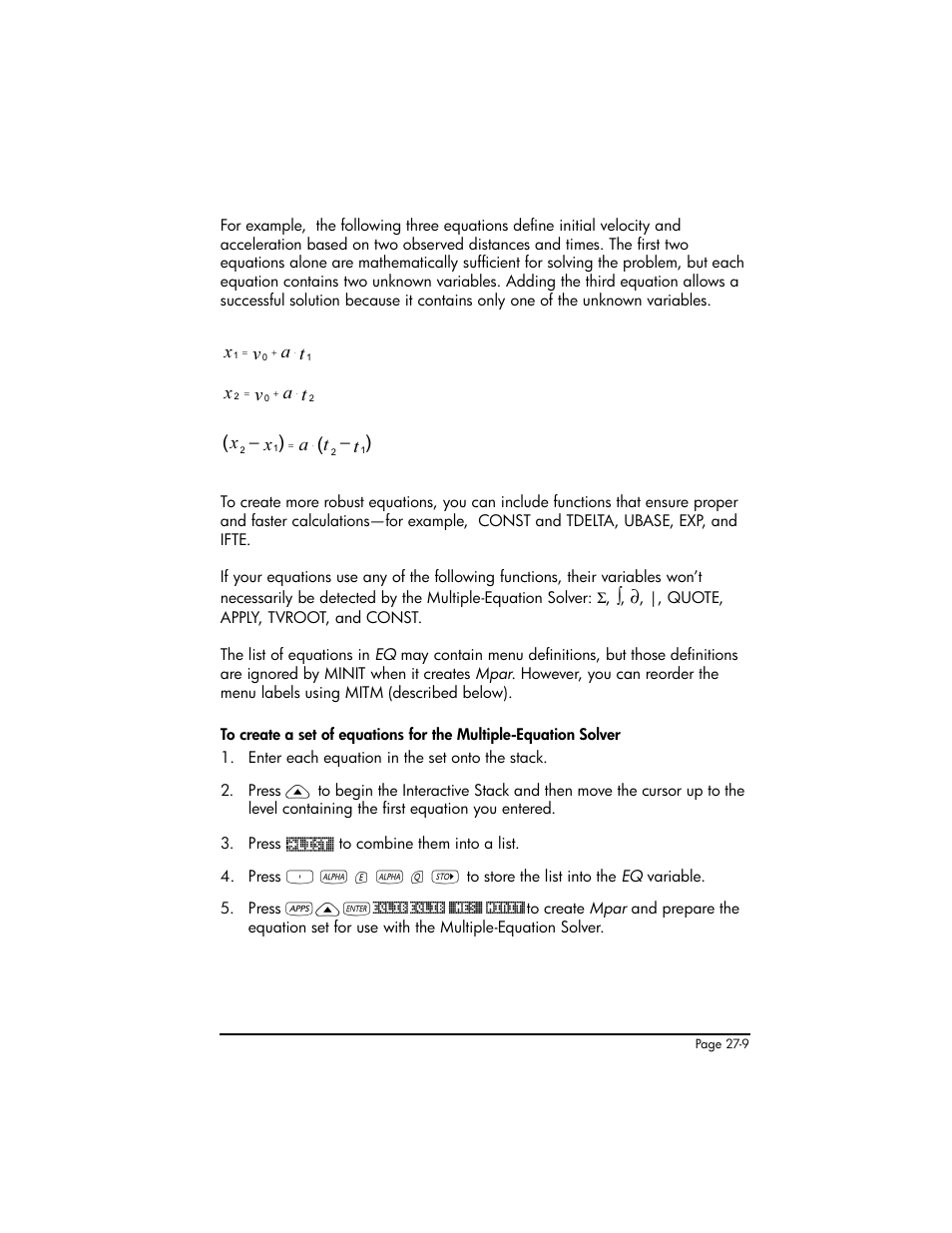 Ax v t | HP 50g Graphing Calculator User Manual | Page 791 / 887