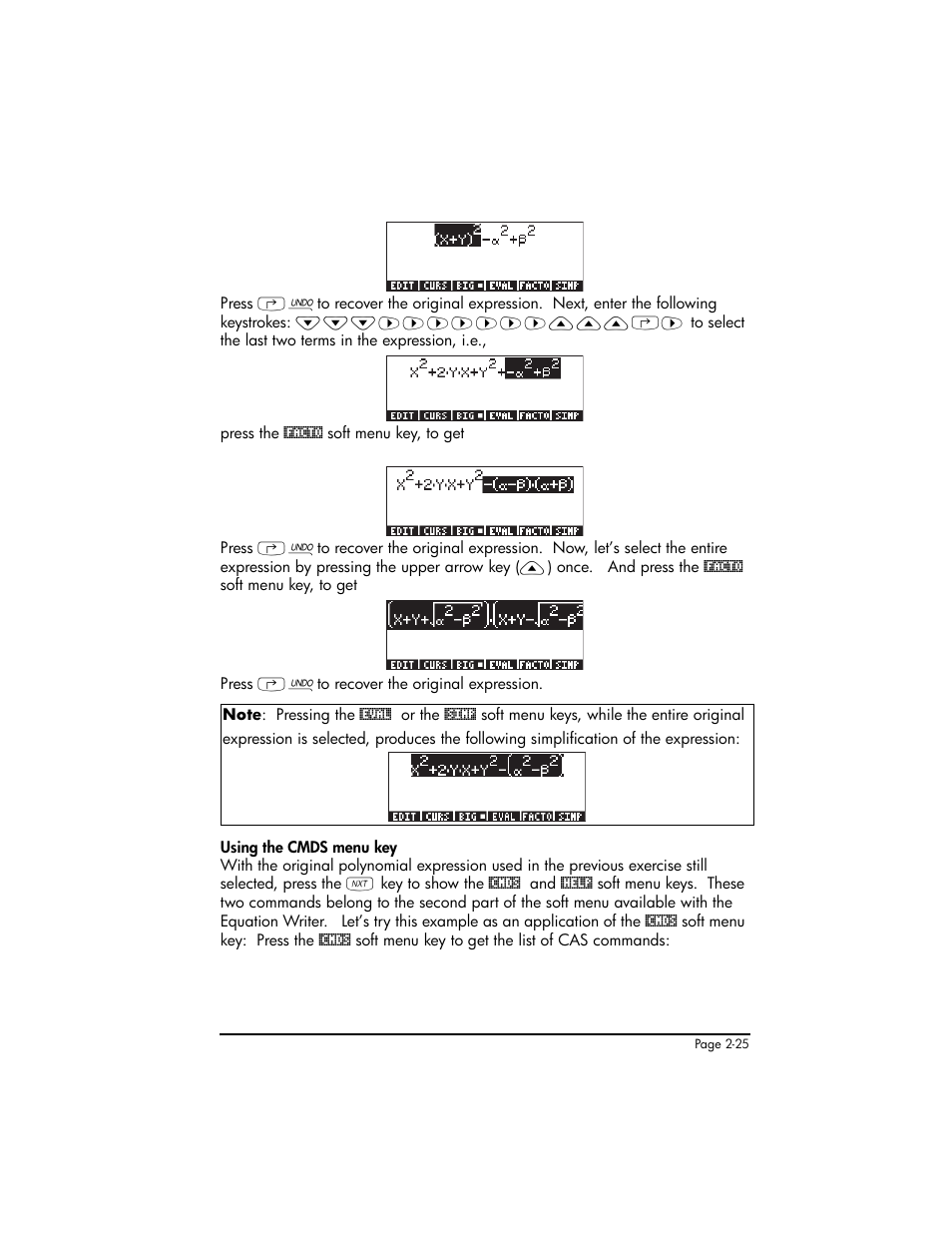 HP 50g Graphing Calculator User Manual | Page 85 / 887