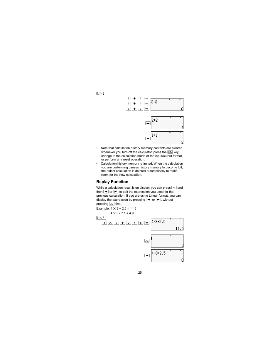 Replay function | HP 300s Scientific Calculator User Manual | Page 31 / 95