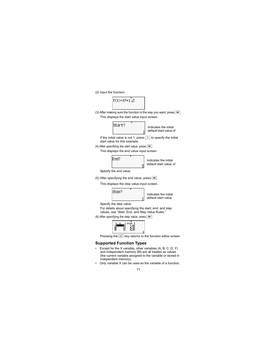 Supported function types | HP 300s Scientific Calculator User Manual | Page 77 / 95