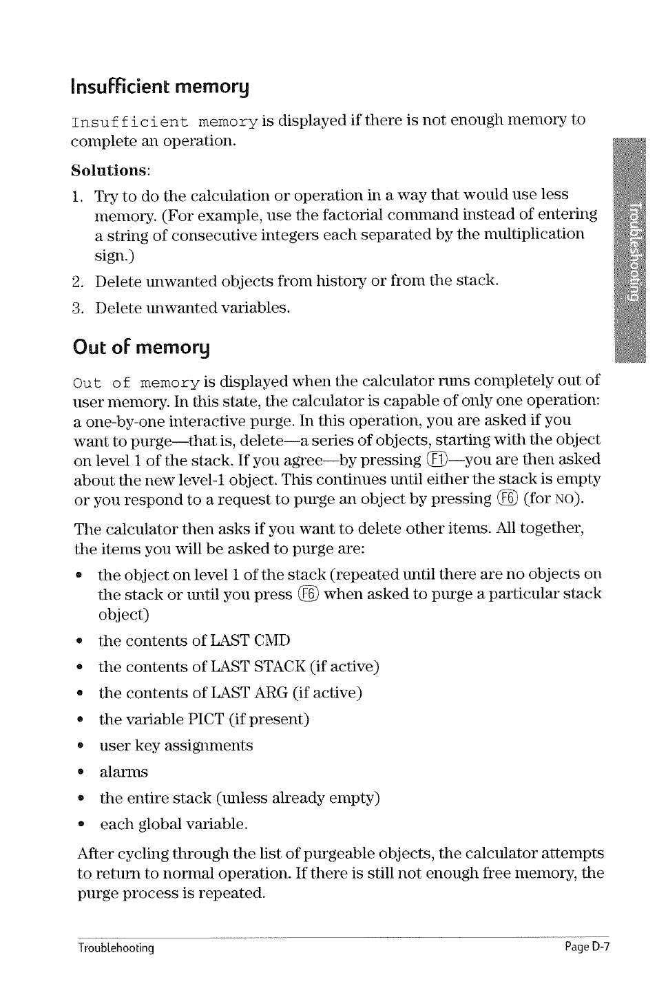 Solutions | HP 49g Graphing Calculator User Manual | Page 223 / 242